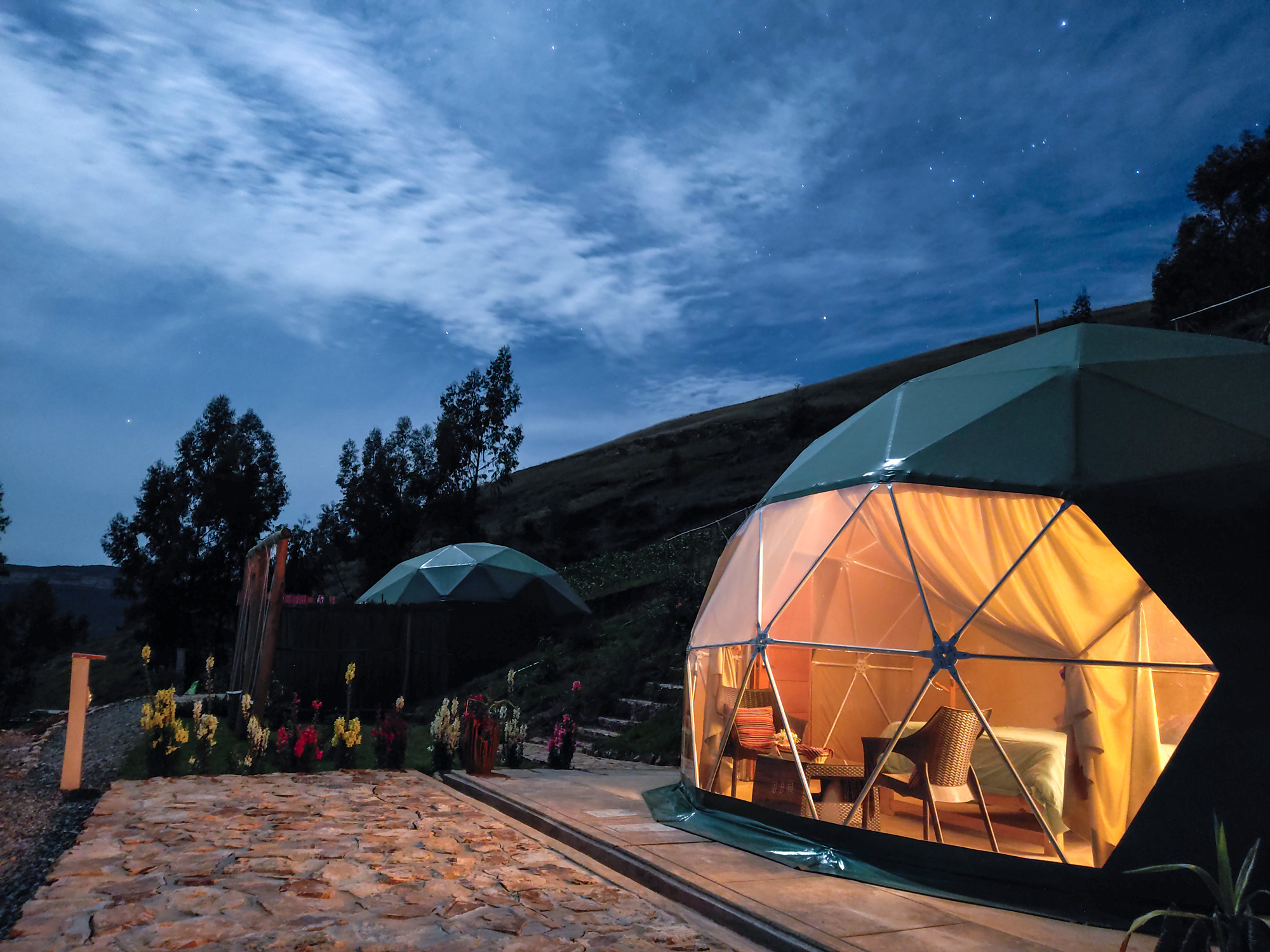 Domos noche hotel pacucha glamping