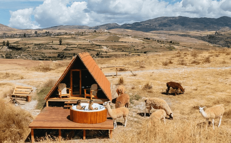 Mountain view experience glamping cusco